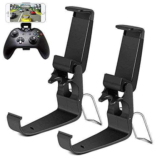 HJD Store 2 unidades de soporte para teléfono móvil, soporte plegable para smartphones para iPhone/One-Plus/LG/Huawei/HTC, compatible con Xbox One/Steelseries Nimbus/Steam Controller