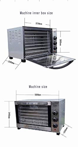 HJTLK Deshidratadores de Alimentos, deshidratador de Frutas y máquina de fermentación de Yogur, Bandeja de Acero Inoxidable Digital multifunción de 7 Capas con Temperatura Ajustable