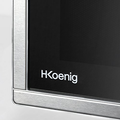 H.Koenig VIO7 Microondas con Grill, Potencia 900 W y Potencia Grill 1000W, 23 litros, Temporizador hasta 30 min, 5 Niveles de Potencia de Calentado, Modo Grill y Descongelador, Plato Giratorio 27 Cm,