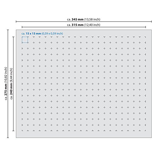 HMF 1458-30 Espuma Personalizable Precortada, Inserciones de Espuma para Cajas, 345 x 275 mm, Tabletop, Altura: 30 mm