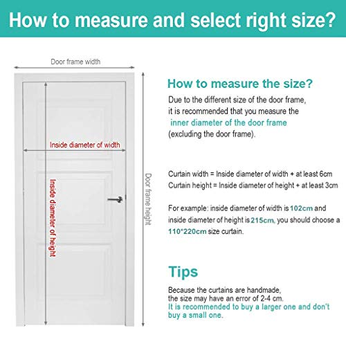 HMHD Termicas Aislantes Puerta Cortinas, Cortina MagnéTica Imanes Cortina de Puerta Cierra AutomáTicamente Instalación Velcro, para Supermercado Centro Comercial -E-90x210CM