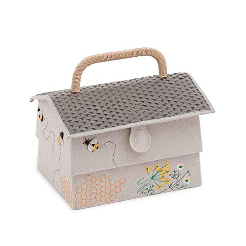 Hobby Gift - Caja de costura (19 x 29 x 19 cm), diseño de colmena de abeja