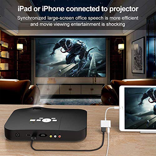 Hoidokly Adaptador a HDMI para Teléfono 1080P convertidor de Cable de Phone a HDMI Adaptador HDMI Digital AV Conector a HDMI para Phone SE/11/11 Pro MAX/XS MAX/XR/X/8/7 /6/5/Pad Air/Mini/Pro/Pod Touch