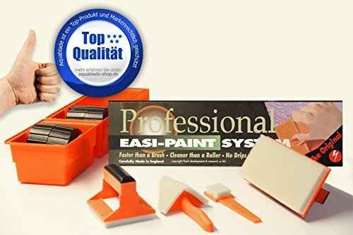 Hoja de aqua Profesional Easi Pintor Sistema Incl. 3-piezas Mango de extensión (Aprox. 52cm) - Especial Herramienta de pintor para Profesional y Bricolaje - No Gotas - no Klecksen - no Jeringuillas