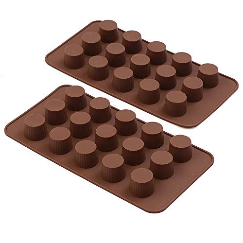 HomEdge - Molde de silicona antiadherente de grado alimenticio para bombas de grasa, chocolate, mantequilla de cacahuete