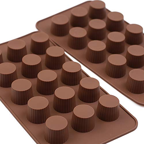 HomEdge - Molde de silicona antiadherente de grado alimenticio para bombas de grasa, chocolate, mantequilla de cacahuete