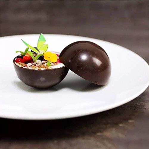 homEdge Molde de silicona extra grande de 5 cavidades y semiesfera, 3 paquetes de moldes para hornear para hacer chocolate, pasteles, gelatinas y mousse de cúpula