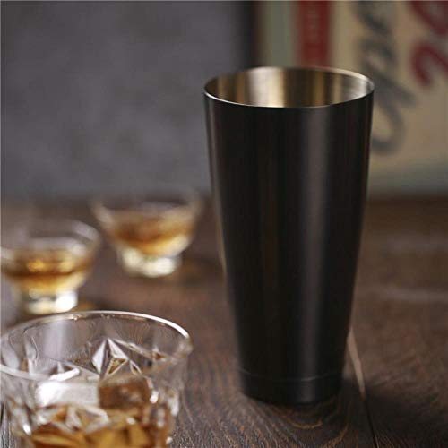 Homie Superior 600ml Copa Trasera 750 ml 2 Piezas Estilo Americano Boston Shaker Cocktail Shakers Copa Bar Tool Mezcla de Bebidas Bartender Bar Set Tool, Oro Rosa