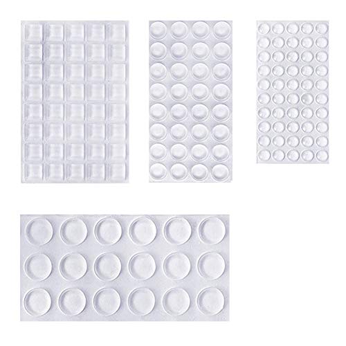 Homvik Lagrimas Silicona Pies de Goma Transparentes Almohadilla Autoadhesiva Gotas Silicona Adhesivas Protector para Patas de Mesa Silla - Transparente