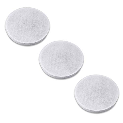 HoneyGuaridan W25/W18 Recambio de Filtros de Carbón para Fuente de Agua para Mascotas(Pack de 3)