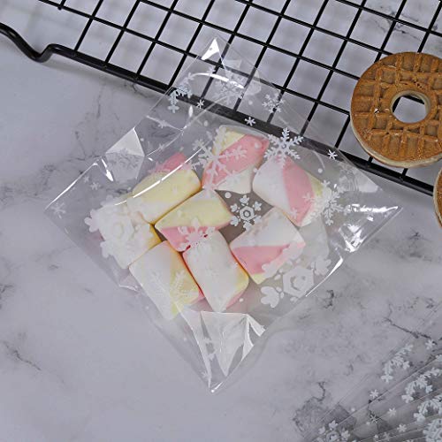 HONGXIN-SHOP Bolsas de Dulces Transparentes Bolsa de Sellado de Celofán Autoadhesiva para Fiestas Boda Fiesta de Bienvenida a Bebé 300 Piezas