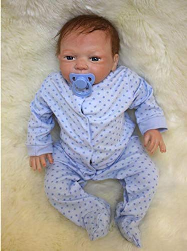 HOOMAI 18inch 45CM muñeca Reborn bebé Silicona niño Reales Toddler Baby Doll Boy Magnetismo Juguetes