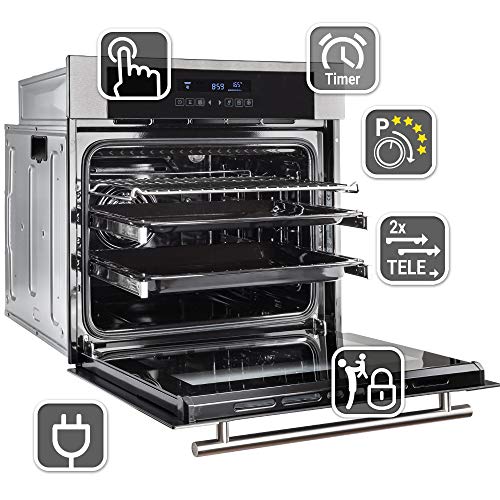 Horno eléctrico integrado de 60cm EB8015ED + placa inducción 59 cm IND5901FZ (aire caliente, sistema parrilla/asador, cajones telescópicos, zona flexible, acero inoxidable) SET80152FZ - KKT KOLBE