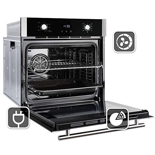 Horno empotrado (60cm, 70 l, 2.8kW, aire caliente, sistema parrilla/tostado, teclas de sensor TouchSelect, acristalamiento de aislamiento térmico) EB8005ED - KKT KOLBE