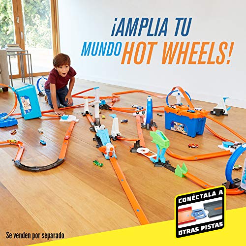 Hot Wheels DWW95 Track Builder - Caja de acrobacias, accesorios para pistas de coche