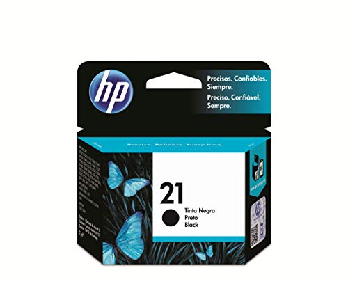 HP 21 C9351AE - Cartucho Original de Tinta Negro, compatible con impresoras de inyección de HP Deskjet D1530, D1560, D2360, D2460, F2290, F335, F2180, F380, F390, F4180; Officejet 4315, 4335