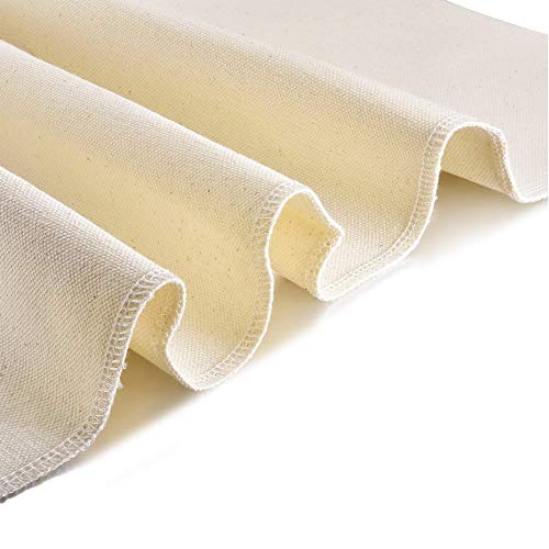 HPiano 2 pcs panaderos Grandes Couche Paño de Prueba de horneado con colador de Baguette Profesional,Proofer de Masa rodante Hecho de Lino