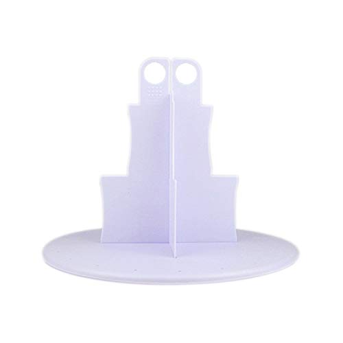 HPiano Soporte para Cupcakes, Soporte para Cake Pops Y Cupcakes,Soporte de 3 Cocina de Capas para Tartas y Cupcakes, de plástico, Apto para Uso alimentario,Blanco