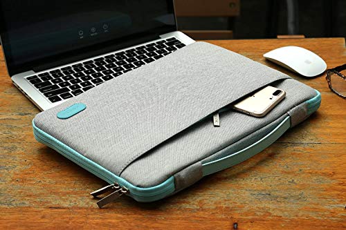 HSEOK Maletin Portatil 15 15,6 16 Pulgadas Funda Protectora Delgada Impermeable para MacBook Pro 15 16 y 15"-16" Laptop Ultrabook Chromebook, DELL HP Lenovo Acer Ausu y más, Gris