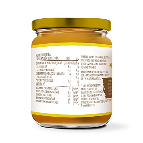 HSN Foods - Mantequilla de Almendras con Textura Cremosa y Suave - 100% Natural - Almond Butter Smooth - Apto Vegetariano - Sin grasa de palma - Sin grasa trans - Sin azúcar ni sal añadidos - 250g