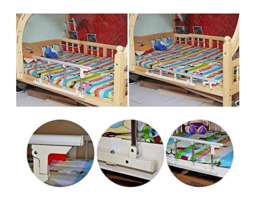 HTRTH Lecho de protección Lateral de Seguridad ferroviaria, Cama Plegable portátil Guardia for Mayores Niños Adultos Niño Handicap Cama Barandilla Casa Rural manija Auxiliar 812 (Size : 95x40cm)