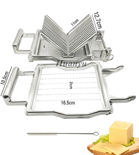 Huanyu Comercial Cortador de Queso de Acero Inoxidable Cuchilla de Postre Herramienta de Cocina Duradera 1 cm/2 cm