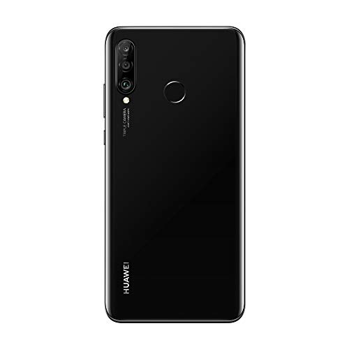 Huawei P30 Lite - Smartphone de 6.15" (WiFi, Kirin 710, RAM de 6 GB, memoria de 256 GB, cámara de 48+2+8 MP, Android 9) Negro + CM51 Gris