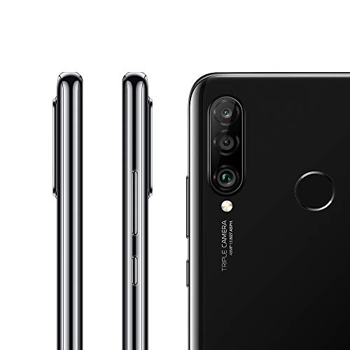 Huawei P30 Lite - Smartphone de 6.15" (WiFi, Kirin 710, RAM de 6 GB, memoria de 256 GB, cámara de 48+2+8 MP, Android 9) Negro + CM51 Gris