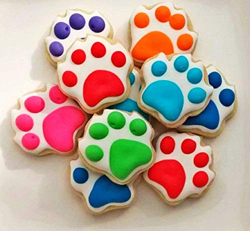 Hueso Forma Cortador de Galletas - 5 Piezas - Huesos de Perro 4 Varios Tamaños, Grande / 13.46cm, Mediano / 11.43cm, Pequeño / 9.9cm, Mini / 7.62cm y Huella Forma - Acero Inoxidable