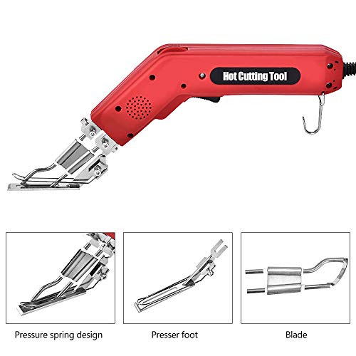 HUKOER Cuchillo Eléctrico Profesional Cortador de calefacción para Cortar la Cinta, Cuerda y Varias telas 100W / 220V