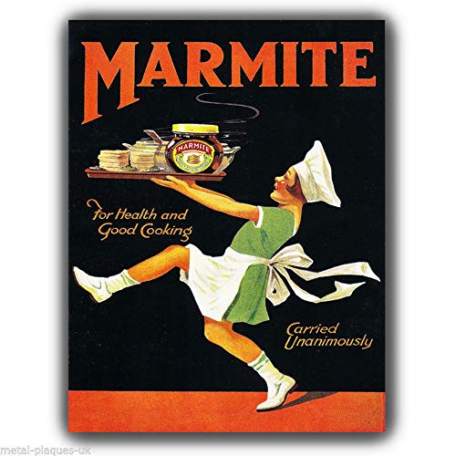 Hunnry Marmite Poster Póster De Pared Metal Vintage Placa Cartel Decorativas Estaño Signo Vendimia Plaque por Bar Café Hogar Restaurante Dormitorio