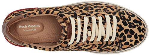 Hush Puppies Sabine Sneaker para mujer, Multi (leopardo, pelaje de ternero), 43 EU