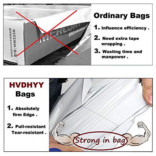 HVDHYY Bolsas para Envíos por Correo Sobres de Postales Plástico de Genérico Envío por correo Bolsas Sacos Polietileno Autoadhesivas Embalaje Sobres para Postales Blanco Bolsas Opaca 42cmX52cm(50pcs)