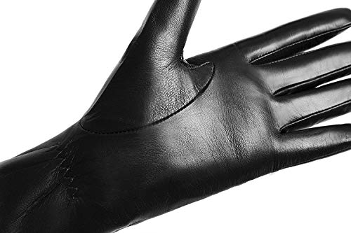 HX fashion Mujeres Hombres Guantes De Invierno Con Carniceros Pantalla Basic Escuchando Ropa (Color : Schwarz, Size : 6.5/:17.5-18.4cm)