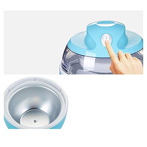 HYISHION Máquina for Hacer Helados, 0.5L pequeña casa Totalmente automática Sorbete de Yogurt Helado Hecho en casa de la máquina Profesional, Niños DIY SKYJIE