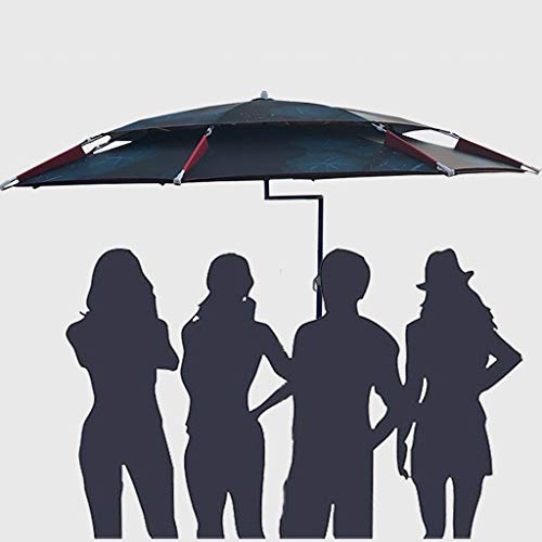 HYJBGGH Sombrilla Sombrilla Playa 240,Parasol Jardin con Ajuste Universal De 360 ​​Grados,Parasol Excentrico con Bolsa De Almacenamiento,para Patio Trasero, Piscina, Playa (Color : Blue)