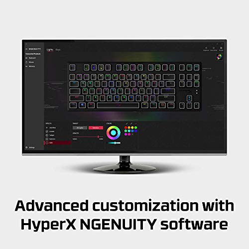 HyperX HX-KB7AQX-US Alloy Origins Core, Teclado Mecánico para Juegos RGB, Tenkeyless (87 keys), Interruptores HyperX Aqua, (QWERTY - US Layout)