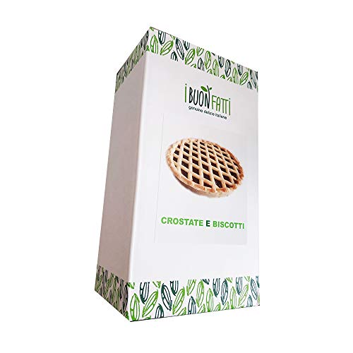 I BUON FATTI 100% MADE IN ITALY Preparado para PASTA de MASA Ideal para hacer Tartas sabrosas o Galletas desmenuzadas. 2 paquetes de 500g. Producto ideal para hacer dulces de alta calidad