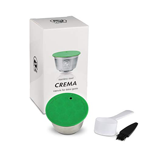 i Cafilas Dolce Gusto Cápsula de Café Reutilizable Recargable Dolce Gusto Filtro de Café Compatible para Dolce Gusto, con Cuchara de café, Cepillo (Cápsula)