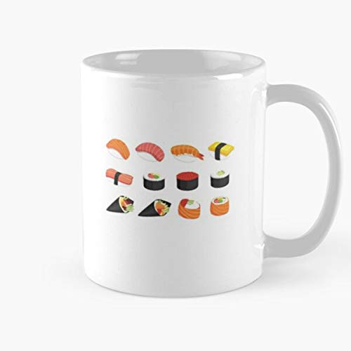 I Love Sushi Classic Mug Hh - 11 Ounces Funny Coffee Gag Gift.the Best Gift For Holidays.