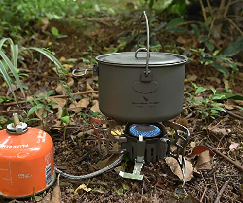 iBasingo 1/2/3-piece Juego De Tazones De Titanio Bandeja De Cocina para Acampar Al Aire Libre Olla con Mangos Plegables Platos De Picnic Kits De Viaje Platos De Picnic