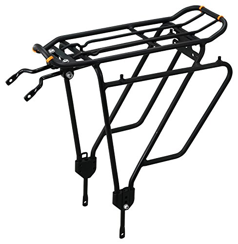 Ibera PakRak Bicycle Touring Carrier Plus+ IB-RA4 Portaequipajes para Bicicleta (Que no Tenga Frenos de Disco), Montaje al Cuadro para Carga Superior y Lateral