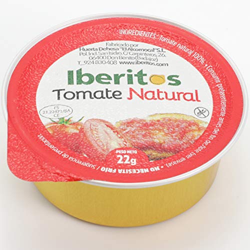 Iberitos - Monodosis de Tomate Natural - 18 Unidades x 22 Gramos