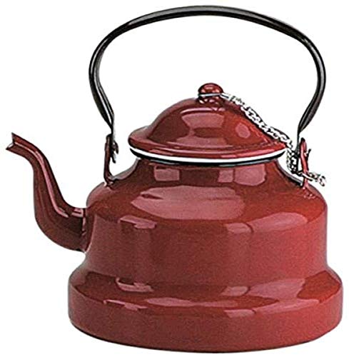 IBILI Cafetera pava, Acero esmaltado, Rojo, 20 cm, 640