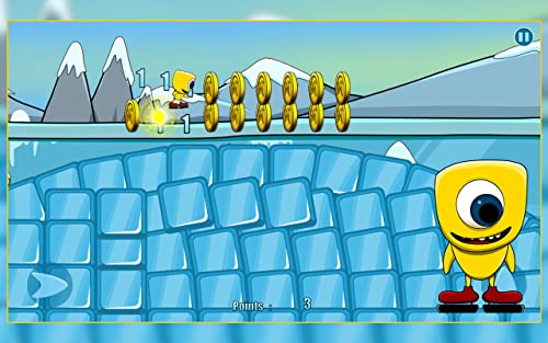 Ice Skating Creature : The Winter Cute Monster Coin Race - Gold