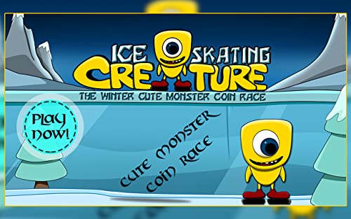 Ice Skating Creature : The Winter Cute Monster Coin Race - Gold