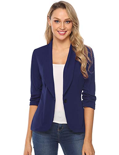 iClosam Blazers De Mujer Manga Larga Elegante Americanas Mujer Blazer Traje De Chaqueta