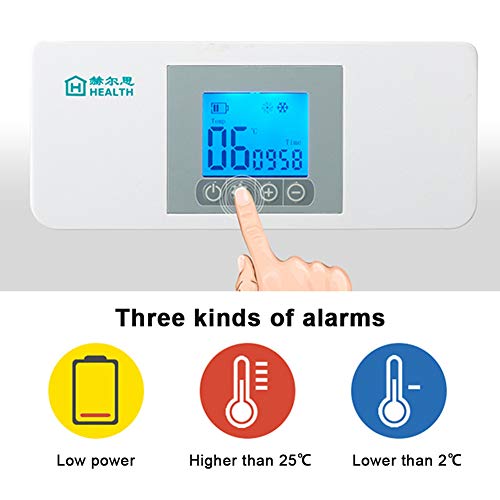 IDABAY Nevera Portátil de Insulina, Caja de Refrigerador de Insulina Semiconductor Refrigerador de Coche para Automóvil Viaje,Hogar con Pantalla LCD Temperatura Constante(2-8℃)