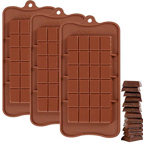 IHUIXINHE 24 cavidades moldes de Silicona para Hielo, Tartas, Chocolate, Apto para Chocolate