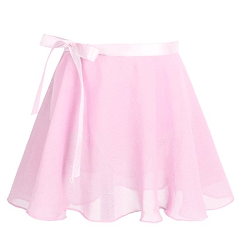 iiniim Vestido de Danza Maillot Ballet Niña Baile Tutú Princesa Leotardo Algodón Gimnasia Clásico sin Mangas con Falda Gasa Elegante Dancewear para Actuación Chica Muchacha Rosa 10-12 años